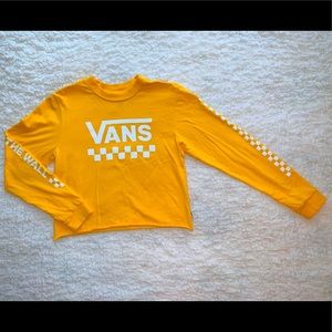 Yellow Cropped Vans Long sleeve